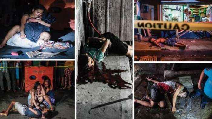Pamjet horror të shpërndarësve të drogës të vrarë në mes të rrugës (Foto 18+)
