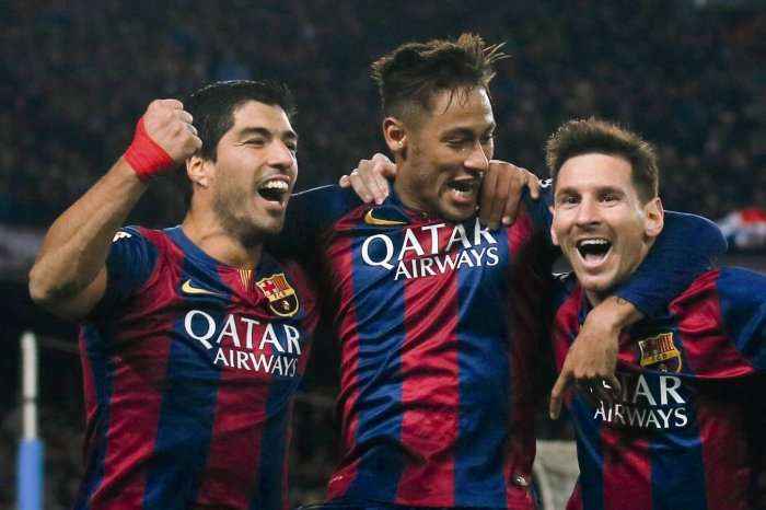 Messi, Suarez dhe Neymar përpiqen ta godasin shtyllën, vetëm braziliani ia del (Video)