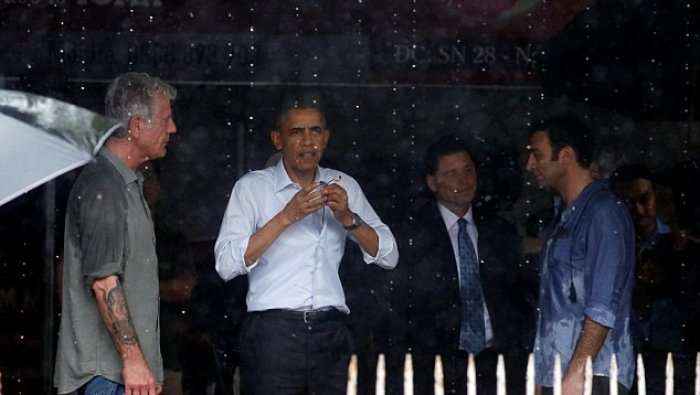 Obama jep intervistë midis shiu (Foto)