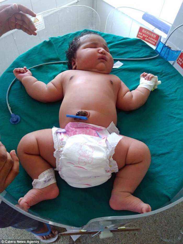 Nëna indiane thyen rekordin, lind foshnjën vajzë më të rëndë në botë (Foto/Video)