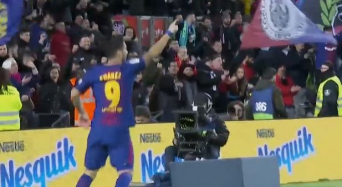 Barcelona nuk di të ndalet, shënon sërish Suarez (Video)