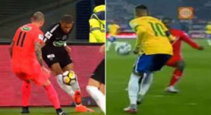 Driblimi që flet shumë, Mbappé imitoi finten më të mirë të Neymarit