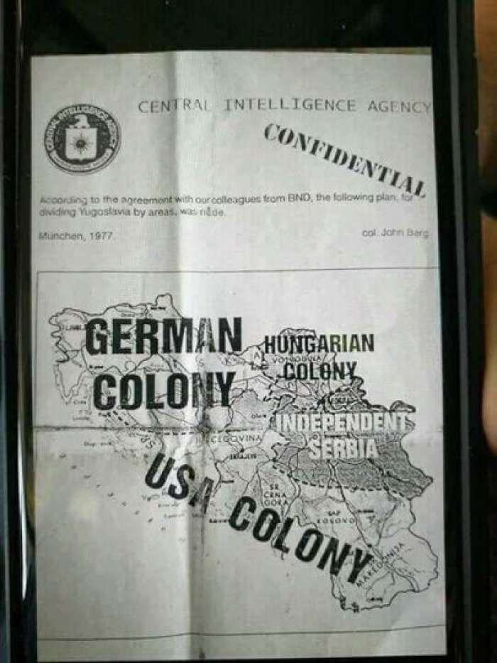 Dokumenti i fshehtë i CIA-s dhe shërbimit sekret gjerman, për rindarjen e tokave të Jugosllavisë dhe trojeve shqiptare