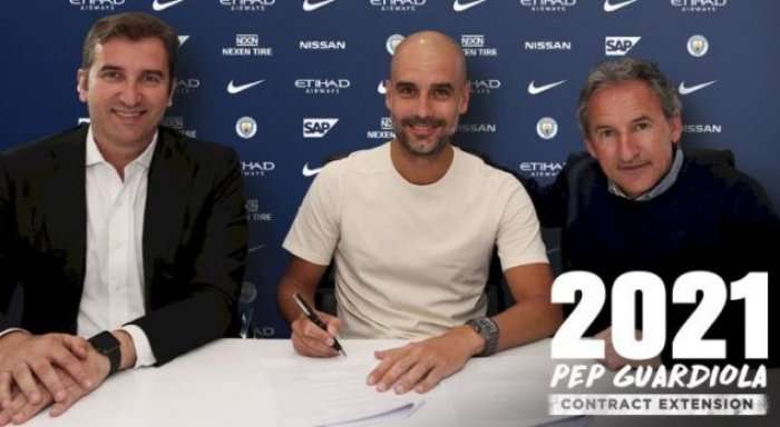 Zyrtare: Pep Guardiola nënshkruan kontratë të re me Cityn