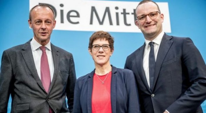 Tre kandidatë kërkojnë të zënë vendin e Merkelit në CDU