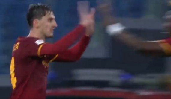 Kumbulla shënon gol të bukur në fitoren e Romës