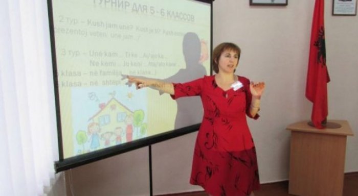 Mësuesja e shqipes dhe traditave shqiptare në Ukrainë