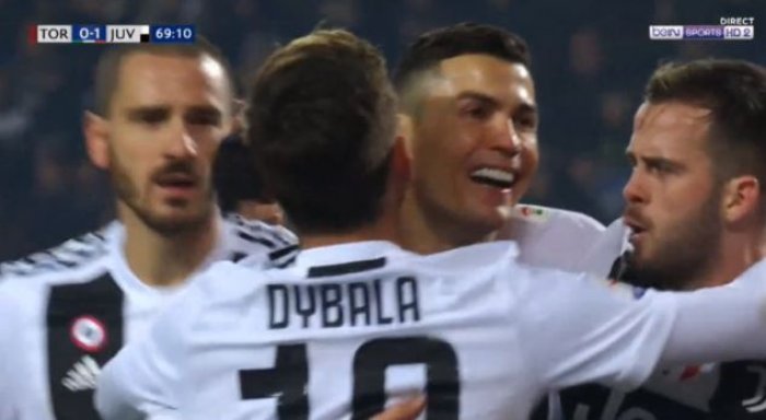 Ronaldo e kalon Juventusi në epërsi ndaj Torinos dhe ndëshkohet me të verdhë
