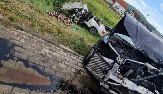 Pamje nga aksidenti në Ferizaj, dyshohet për 4 viktima