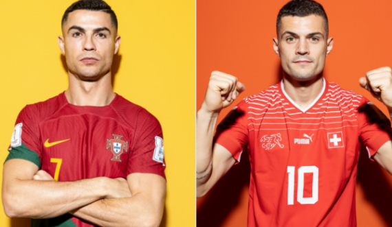 Portugali – Zvicër, Xhaka e Shaqiri nga fillimi – Ronaldo në bankën rezervë