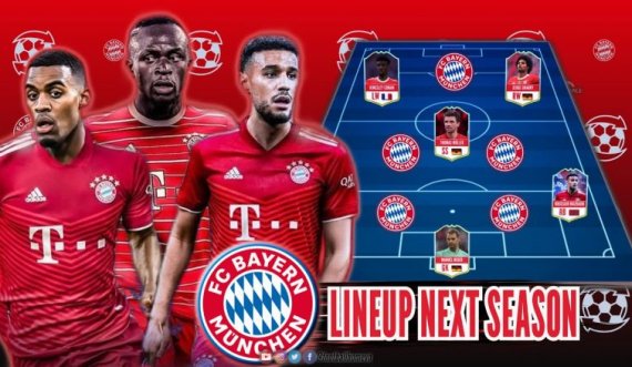 Sa i frikshëm mund të jetë Bayerni me këtë formacion dhe me transferimet që kanë realizuar: Bavarezët për tripletë?