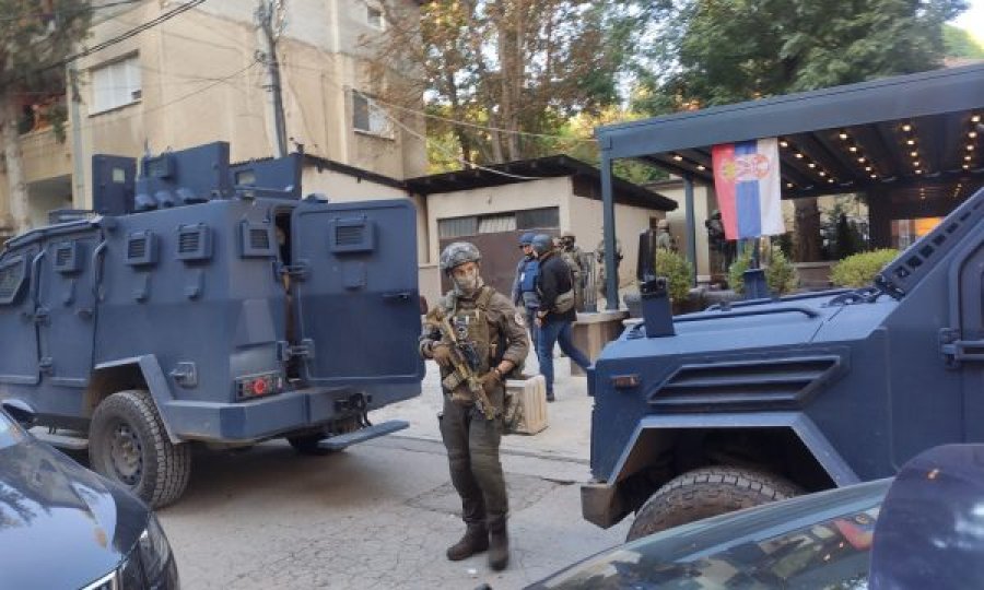 Pamje nga bastisja e Policisë së Kosovës në veri