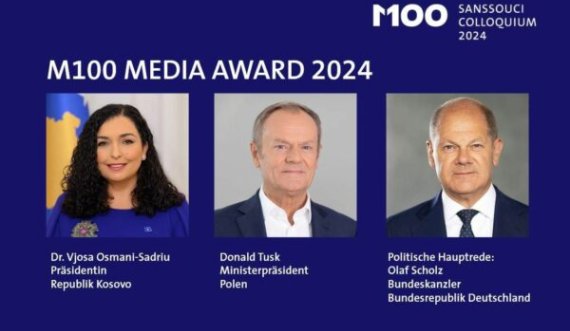 Osmanit do t’i jepet çmimi M100 Media Award në prani të Olaf Scholz