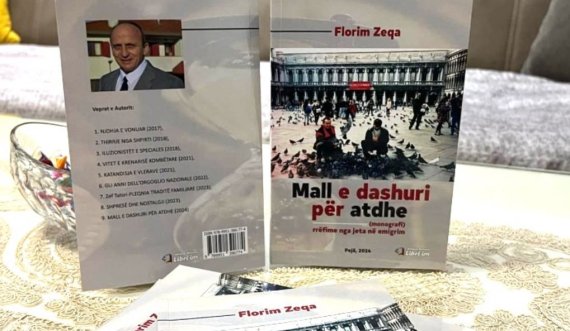 Doli nga shtypi libri 'MALL E DASHURI PËR ATDHE' i autorit Florim Zeqa