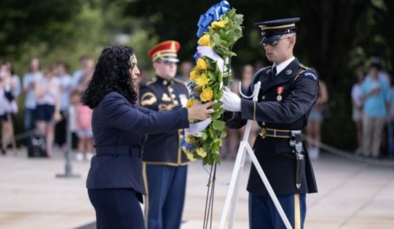 Osmani në Arlington të ShBA-së nderoi ushtarët e guximshëm amerikanë 