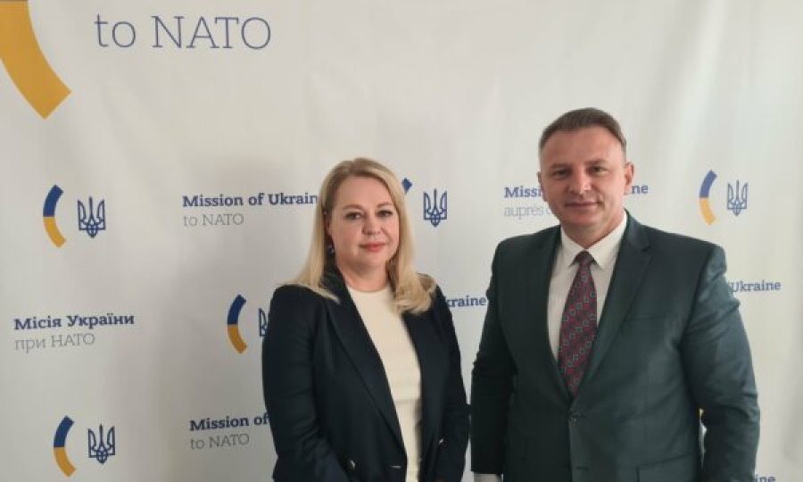 Ambasadori Zemaj takon përfaqësuesen e Ukrainës në NATO