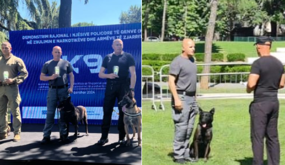 Polici nga Kosova bashkë me qenin e tij zënë vendin e parë në garën rajonale të mbajtur në Tiranë