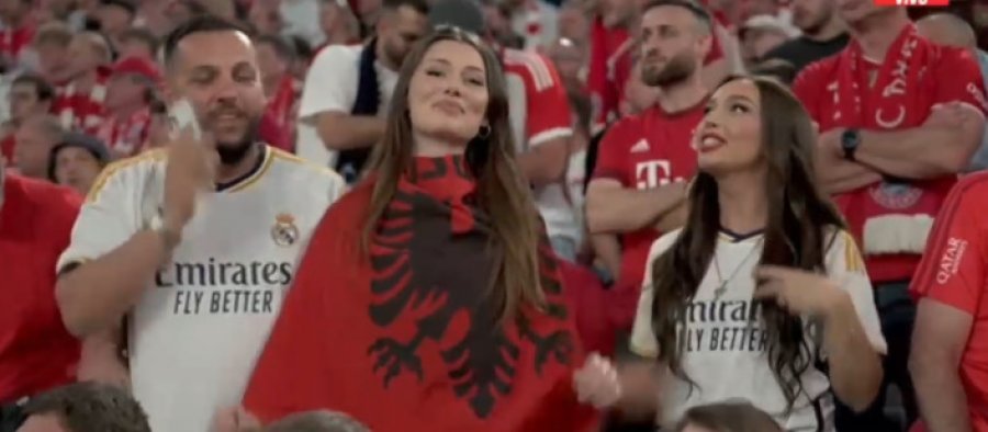 Befasia e madhe në ndeshjen Bayern Mynih-Real Madrid, bukuroshja shqiptare shfaqet provokative në 'Allianz Arena'