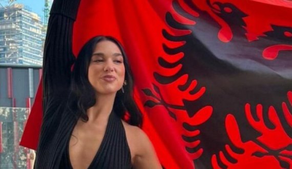 Dua Lipa uron shqiptarët: Një komb, një flamur