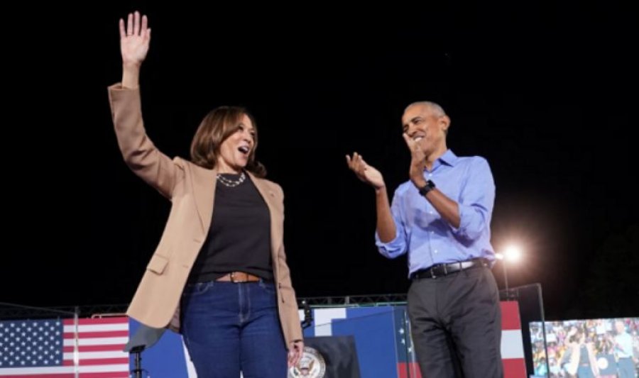 Harris dhe Obama ndajnë skenën për herë të parë në tubimin në Gjeorgjia