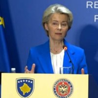 Ursula von Der Leyen, e fshin videon me hartën evropiane pa Kosovën