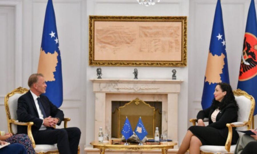 Osmani, e ka pritur në takim shefin e ri të Zyrës së BE-së
