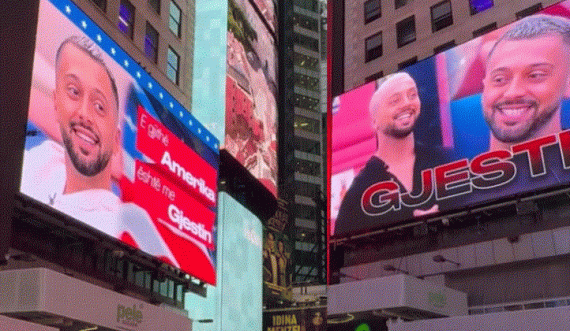 Fotografia e Gjestit shfaqet në zemër të New York’ut: E gjithë Amerika me ty për fitorën e 'BB VIP'