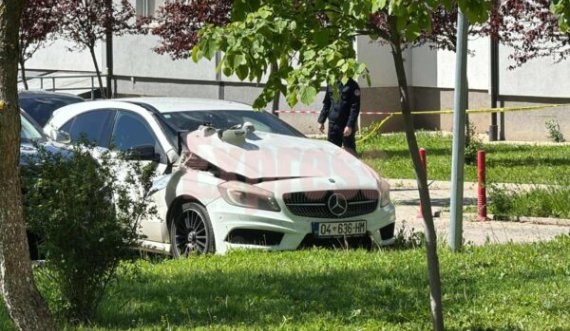 Pamje të veturës që i shpërtheu sot drejtorit të QKUK’së 