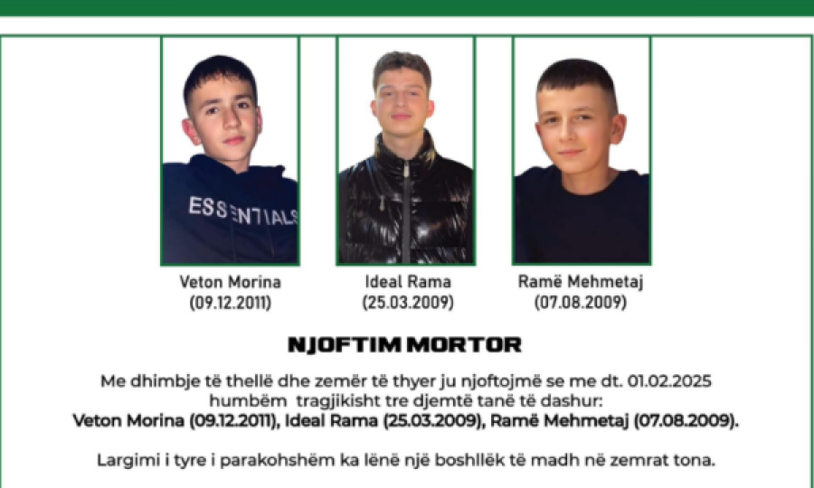 Tre fëmijët që vdiqën tragjikisht në Jabllanicë varrosen sot