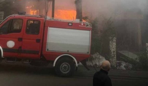 Një hotel në Brezovicë është përfshirë nga flakët